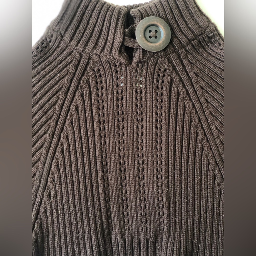 COPY - Dark Brown Warm Embrace Poncho, one size, outlander style, crochet, vint… - Picture 4 of 7